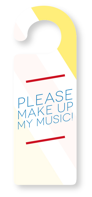 BluHotelMusicDoorHanger BluHotelMusicDoorHanger